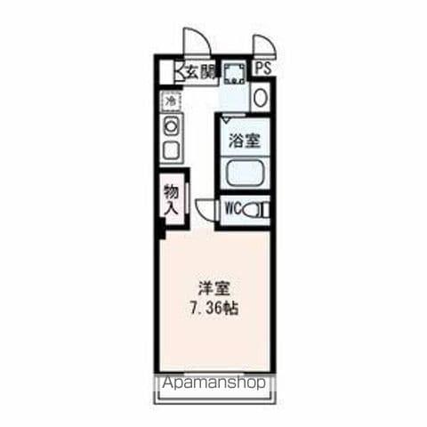 I.O.Rビル(1K/3階)の間取り写真