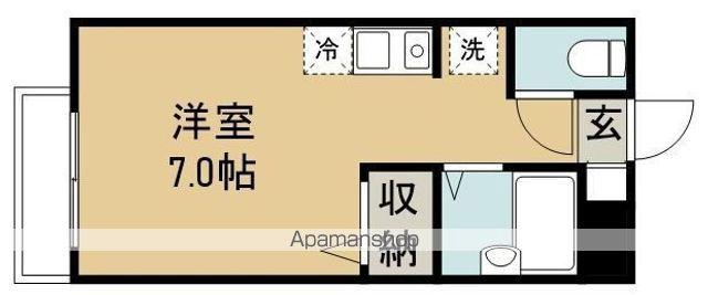 テラス天沼(ワンルーム/2階)の間取り写真