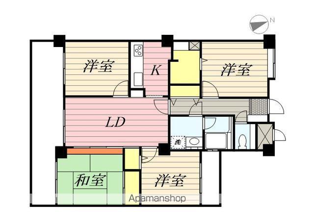 ライオンズマンション津田沼第6(4LDK/6階)の間取り写真