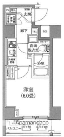 アイル イマージュ弘明寺(1K/3階)の間取り写真