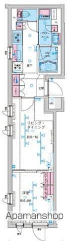 GENOVIA新大塚(1LDK/1階)の間取り写真