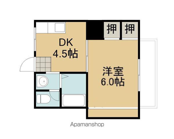 レガロ山路(1DK/1階)の間取り写真