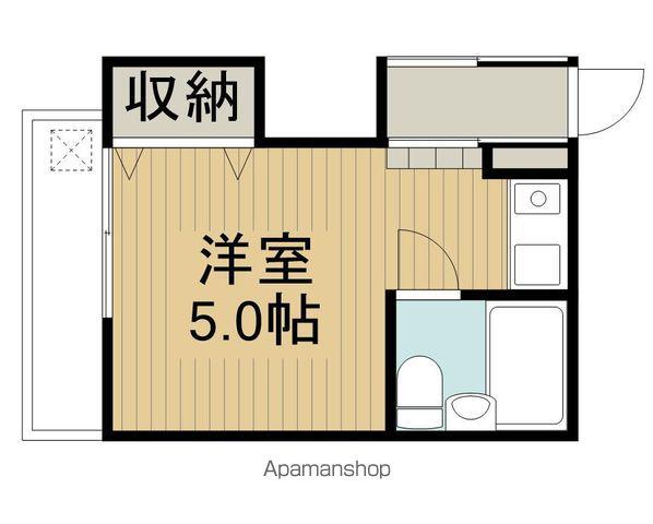 ハイツナナベ(ワンルーム/2階)の間取り写真