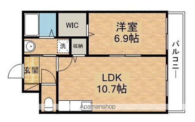 アースマーシーマンションⅡ(1LDK/2階)の間取り写真