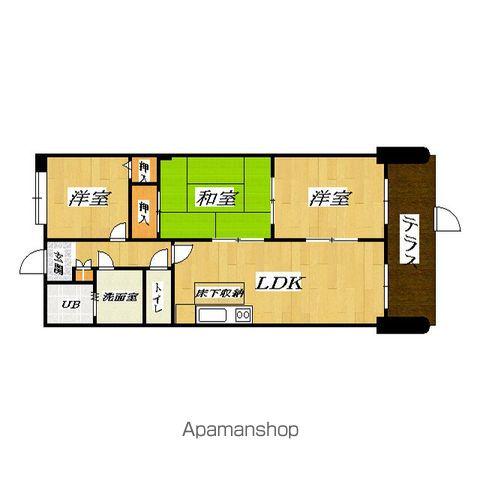 エスポワール参番館(3LDK/6階)の間取り写真