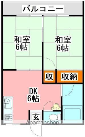OMコーポⅠ・Ⅱ(2DK/1階)の間取り写真