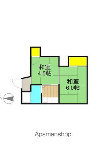 佐原アパート(2K/2階)の間取り写真