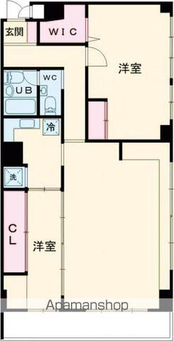 シャトー小金井(2LDK/10階)の間取り写真
