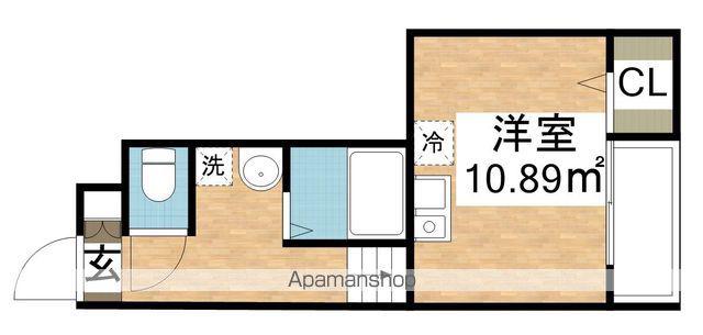 リック城南(ワンルーム/1階)の間取り写真