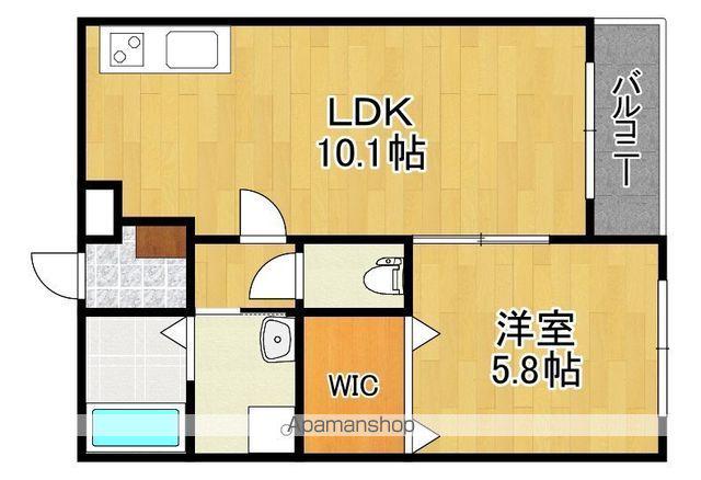 PLAZA(1LDK/4階)の間取り写真