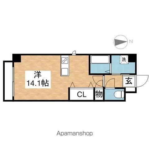 TIARA(ワンルーム/6階)の間取り写真