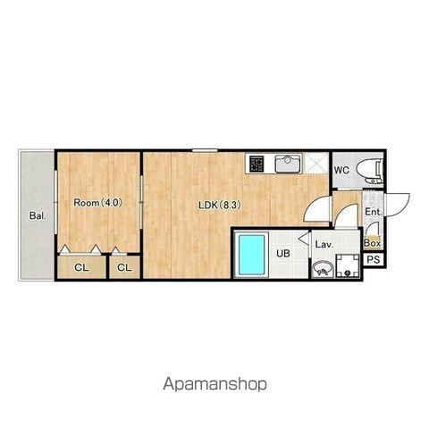 ジーメゾン我孫子ドマーニ(1LDK/3階)の間取り写真