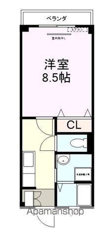 サニーサイド小串(1K/1階)の間取り写真