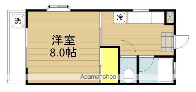 金澤コーポ(1K/2階)の間取り写真