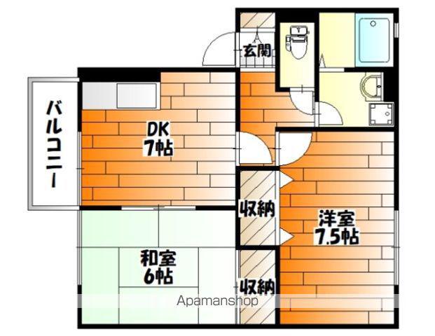 セジュールISHIDA A棟(2DK/2階)の間取り写真