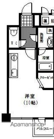 RUMA.橘通(ワンルーム/4階)の間取り写真