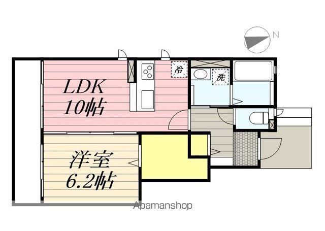 コティクオーレ(1LDK/1階)の間取り写真