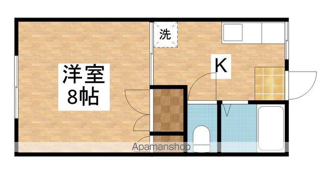 ドミール欧城Ⅱ(1K/2階)の間取り写真