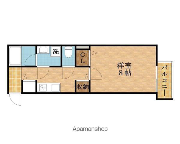 鶴見区鶴見3丁目PJ(1K/1階)の間取り写真