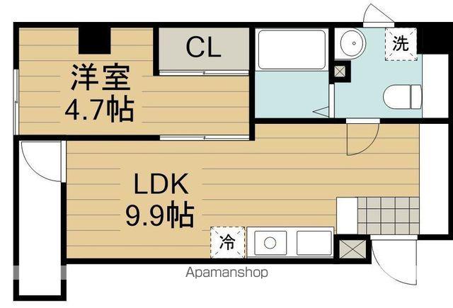 GRACE HILL AKEBONO(1LDK/9階)の間取り写真