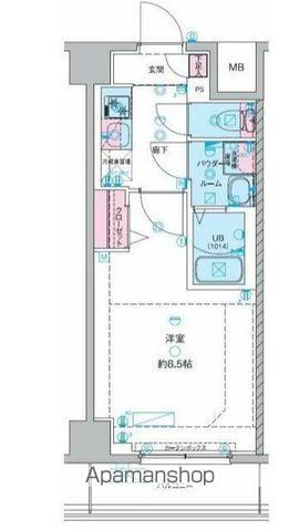 GENOVIA青砥Ⅱ(1K/1階)の間取り写真