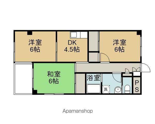 フェアレディマンション(3K/1階)の間取り写真