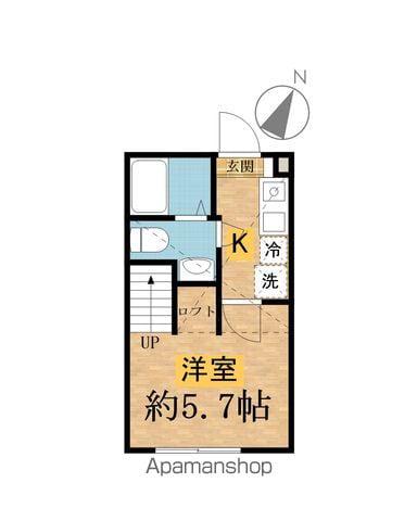 ロフトヌーク(1K/1階)の間取り写真