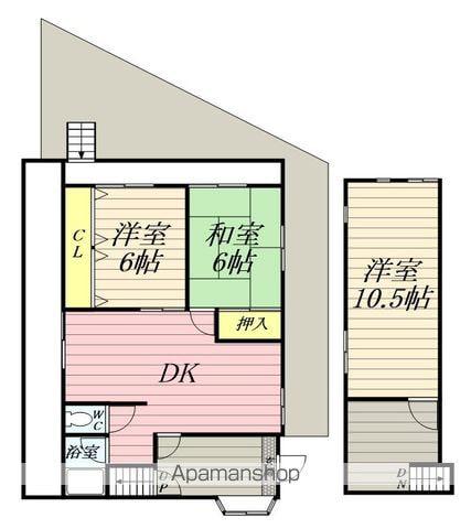 メゾンオオヤマ(3DK/1階)の間取り写真