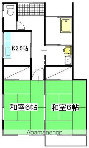壱岐ハイツ(2K/1階)の間取り写真