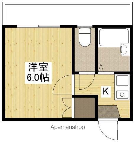 メゾンドソレイユ(1K/1階)の間取り写真