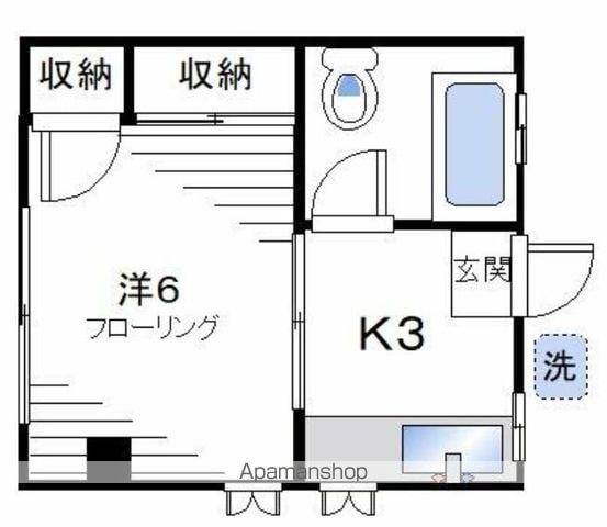 近藤ビル(1K/3階)の間取り写真