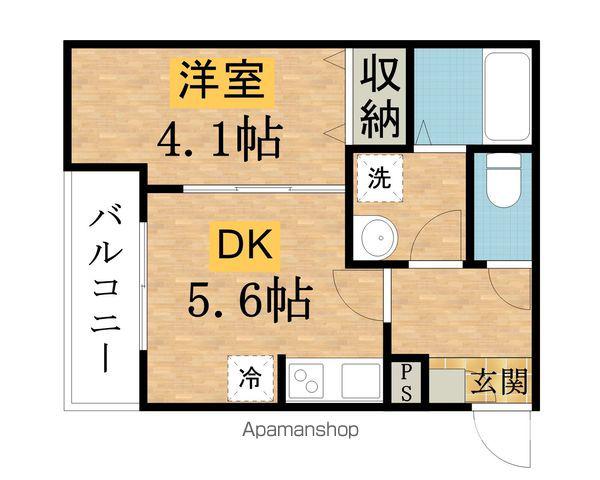 ジーメゾン八王子千人町サウス(1DK/3階)の間取り写真