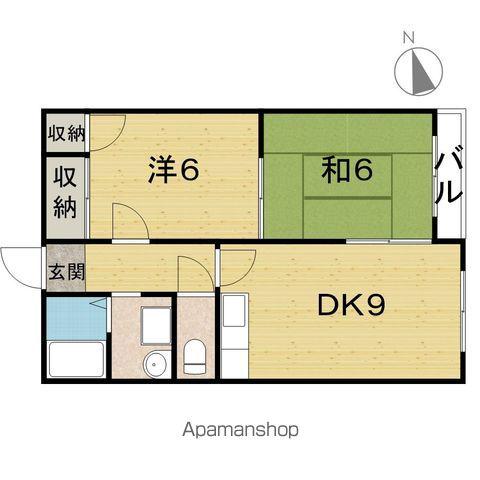 リリカハウス(2DK/2階)の間取り写真