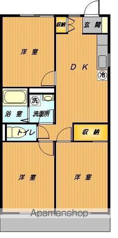 ハイム高萌(3DK/1階)の間取り写真