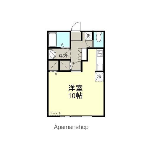 グリーンヴューA(ワンルーム/2階)の間取り写真