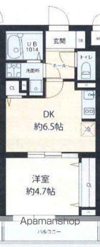 イーグルロード業平(1DK/4階)の間取り写真