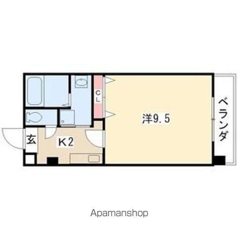 アメニティ吹上(1K/5階)の間取り写真