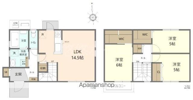 ＳＵＭＩＫＡ上津（仮）(3LDK)の間取り写真