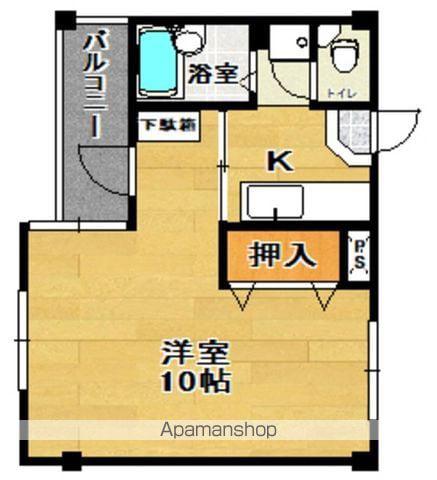 メゾンキャンパスⅡ(1K/1階)の間取り写真