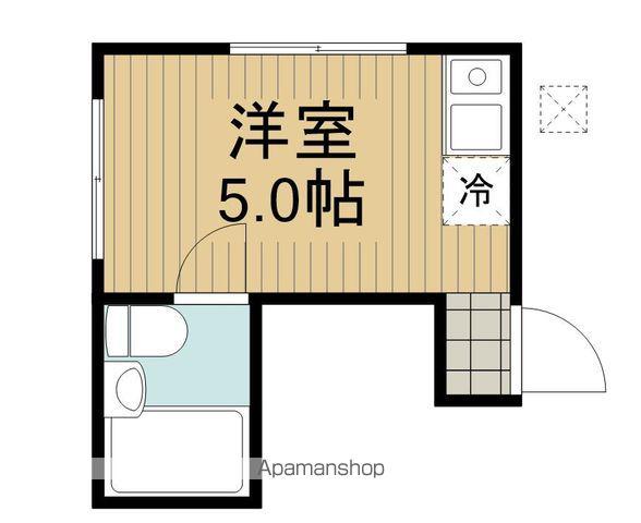 コーポタツミ(ワンルーム/1階)の間取り写真