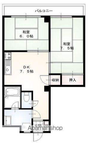 グレース寿(2DK/2階)の間取り写真