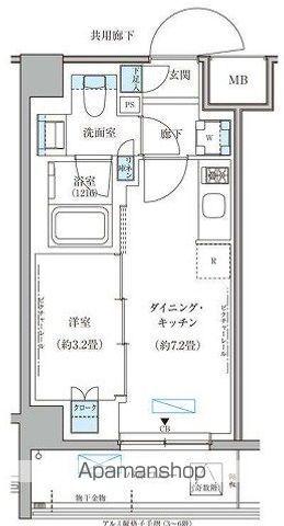 パークアクシス文京本郷(1DK/5階)の間取り写真