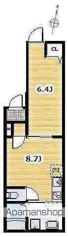 AMBITION豊玉南(1LDK/3階)の間取り写真