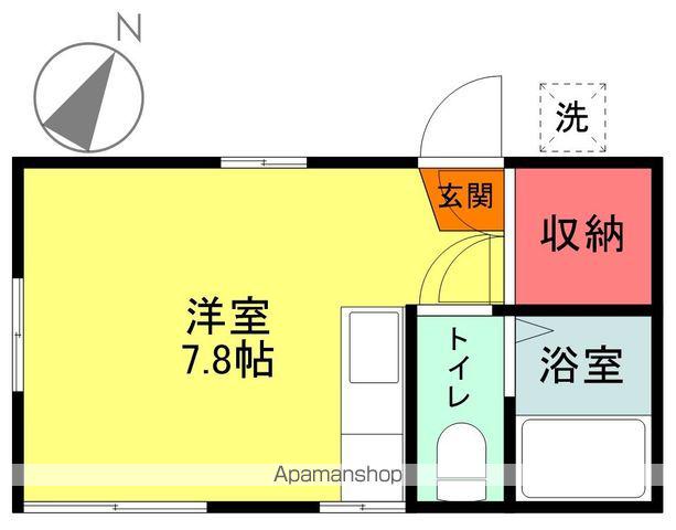 コーポ静(ワンルーム/2階)の間取り写真