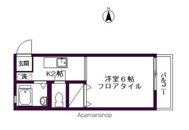メゾンブランシュ(1K/2階)の間取り写真