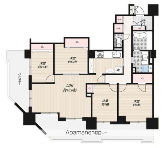 アマックス横浜(4LDK/7階)の間取り写真
