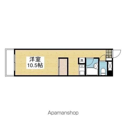 日正山越ハイツ1(ワンルーム/2階)の間取り写真