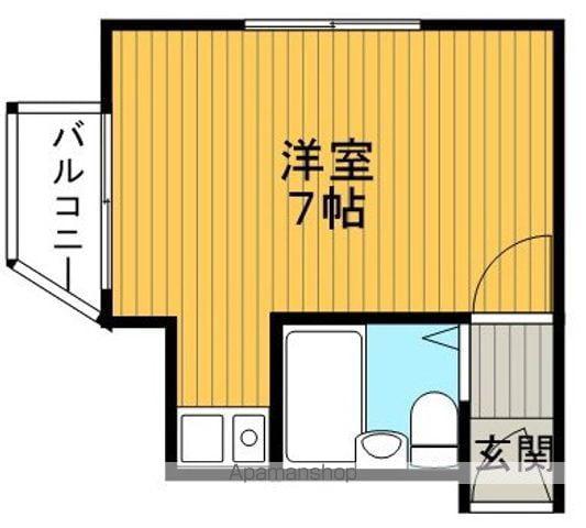 サンパレス21蛍池Ⅱ(ワンルーム/2階)の間取り写真