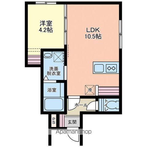 IL MIO CAMPOⅡ(1LDK/1階)の間取り写真