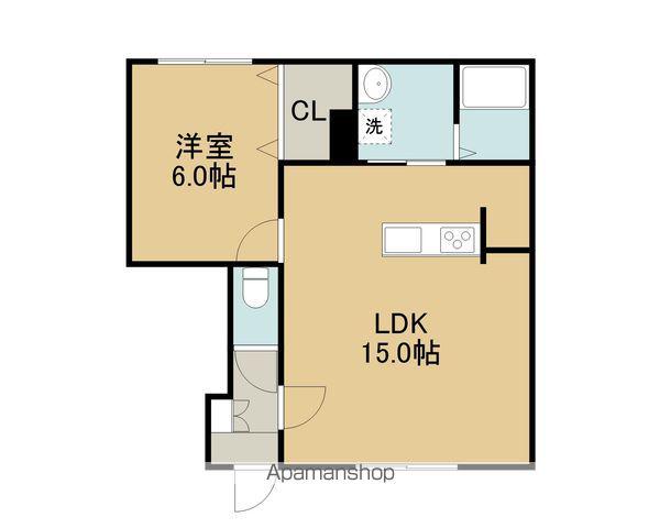 メゾン・ド・マリンⅢA(1LDK/1階)の間取り写真